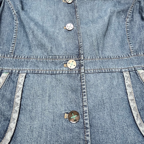 Sigrid Olsen lightweight Denim Blazier - Picture 5 of 6